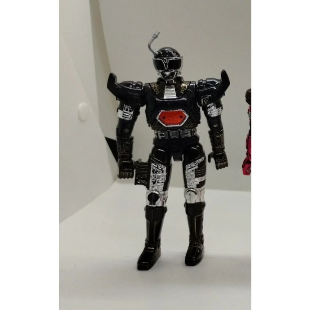 1996 Beetle Borg Shadow Borg Black Silver Action Figure Bandai - Beetleborg